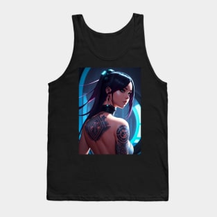 Cyberpunk girl Tank Top